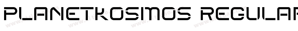 PlanetKosmos Regular字体转换